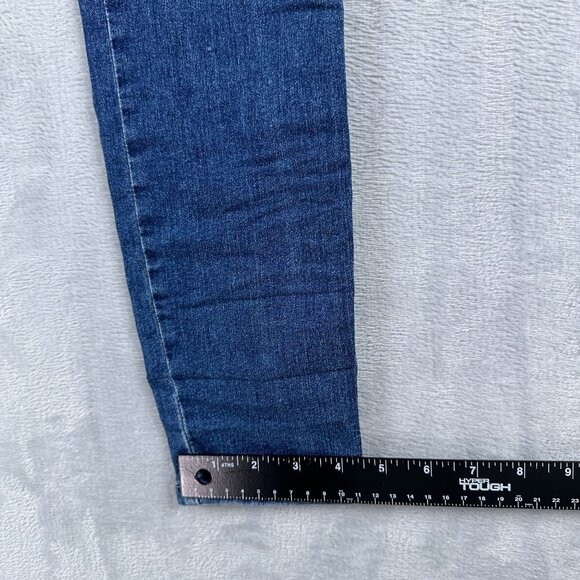 Guess Super Skinny Jeans Low Rise Womens Size 28 Marine Fit Patch Denim Blue - Picture 10 of 12